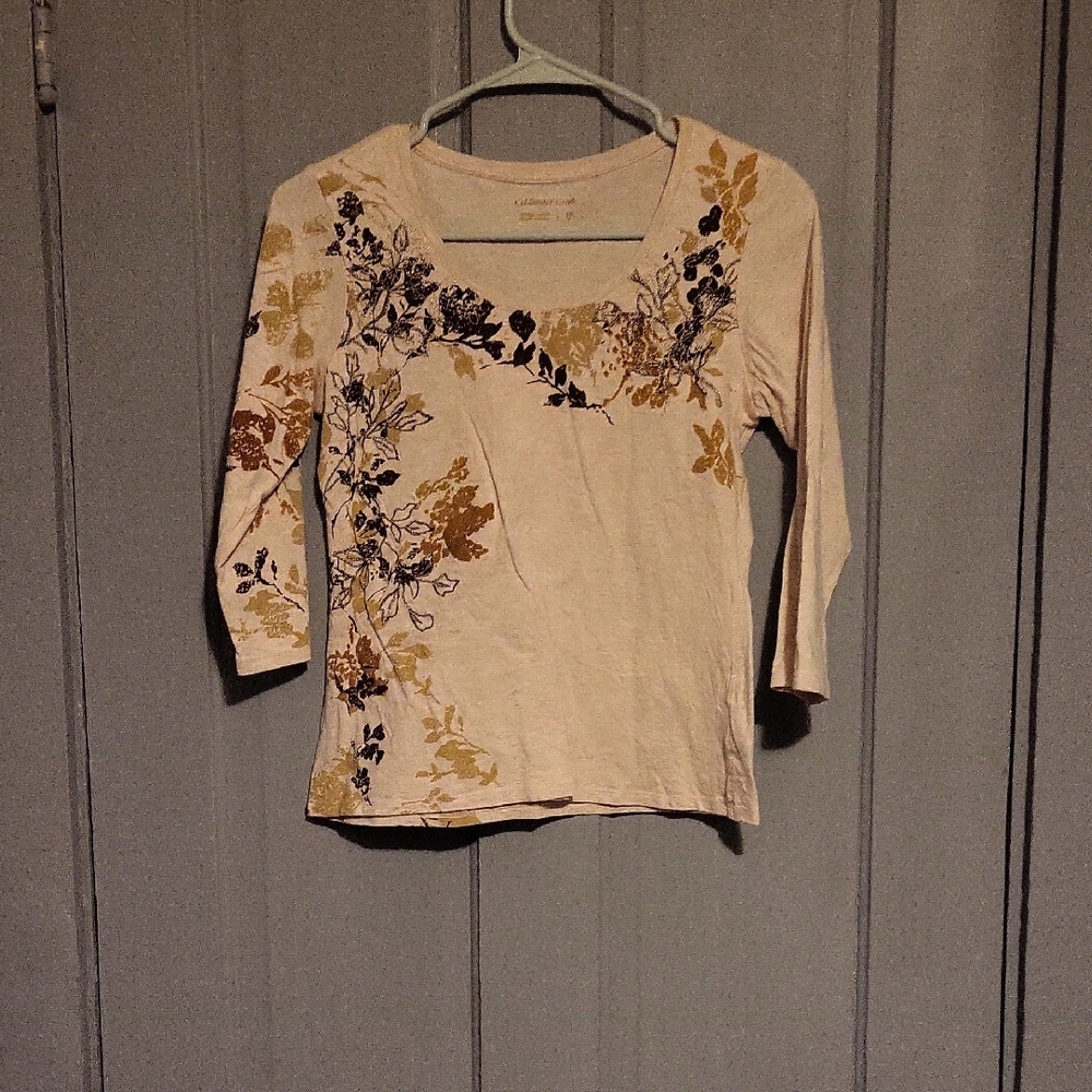 Floral Long Sleeve Women's Top